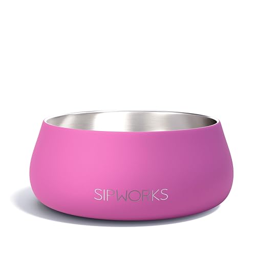 Sipworks Hundenapf – Beschwerter Edelstahl-Hundenapf mit rutschfestem Boden – tragbare Metall-Futter- und Wassernäpfe für Hunde – Haustiernäpfe für alle Rassen Größen für Reisen und Spielen im Freien Sipworks Hundenapf – Beschwerter Edelstahl-Hundenapf mit rutschfestem Boden – tragbare Metall-Futter- und Wassernäpfe für Hunde – Haustiernäpfe für alle Rassen Größen für Reisen und Spielen im Freien von Sipworks