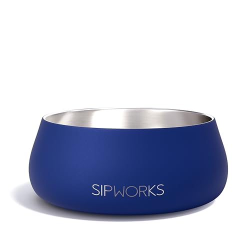 Sipworks Hundenapf – Beschwerter Edelstahl-Hundenapf mit rutschfestem Boden – tragbare Metall-Futter- und Wassernäpfe für Hunde – Haustiernäpfe für alle Rassen Größen für Reisen und Spielen im Freien Sipworks Hundenapf – Beschwerter Edelstahl-Hundenapf mit rutschfestem Boden – tragbare Metall-Futter- und Wassernäpfe für Hunde – Haustiernäpfe für alle Rassen Größen für Reisen und Spielen im Freien von Sipworks