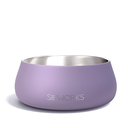 Sipworks Hundenapf – beschwerter Edelstahl-Hundenapf mit rutschfestem Boden – tragbare Metall-Futter- und Wassernäpfe für Hunde – Haustiernäpfe für alle Rassen Größen für Reisen und Spielen im Freien Sipworks Hundenapf – beschwerter Edelstahl-Hundenapf mit rutschfestem Boden – tragbare Metall-Futter- und Wassernäpfe für Hunde – Haustiernäpfe für alle Rassen Größen für Reisen und Spielen im Freien von Sipworks