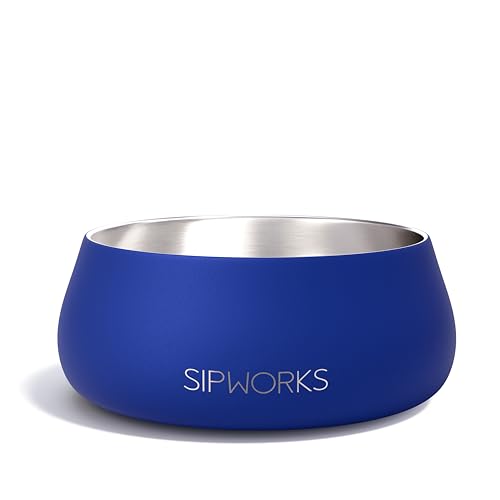 Sipworks Hundenapf – beschwerter Edelstahl-Hundenapf mit rutschfestem Boden – tragbare Metall-Futter- und Wassernäpfe für Hunde – Haustiernäpfe für alle Rassen Größen für Reisen & Spielen im Freien Sipworks Hundenapf – beschwerter Edelstahl-Hundenapf mit rutschfestem Boden – tragbare Metall-Futter- und Wassernäpfe für Hunde – Haustiernäpfe für alle Rassen Größen für Reisen & Spielen im Freien von Sipworks