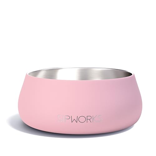 Sipworks Hundenapf – beschwerter Edelstahl-Hundenapf mit rutschfestem Boden – tragbare Metall-Futter- und Wassernäpfe für Hunde – Haustiernäpfe für alle Rassen Größen für Reisen und Spielen im Freien Sipworks Hundenapf – beschwerter Edelstahl-Hundenapf mit rutschfestem Boden – tragbare Metall-Futter- und Wassernäpfe für Hunde – Haustiernäpfe für alle Rassen Größen für Reisen und Spielen im Freien von Sipworks