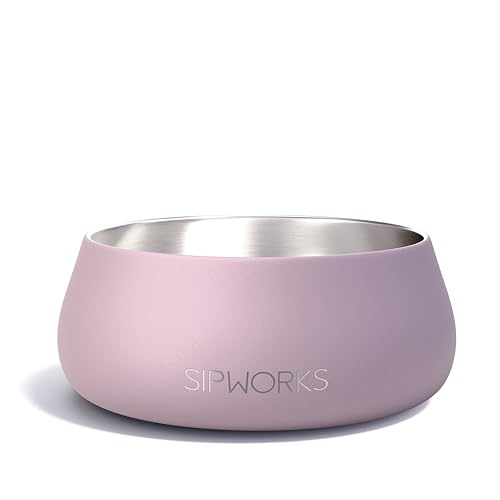 Sipworks Hundenapf – beschwerter Edelstahl-Hundenapf mit rutschfestem Boden – tragbarer Futternapf aus Metall für Hunde – Haustiernäpfe für alle Rassen, Größen für Reisen und Spielen im Freien, 907 ml Sipworks Hundenapf – beschwerter Edelstahl-Hundenapf mit rutschfestem Boden – tragbarer Futternapf aus Metall für Hunde – Haustiernäpfe für alle Rassen, Größen für Reisen und Spielen im Freien, 907 ml von Sipworks