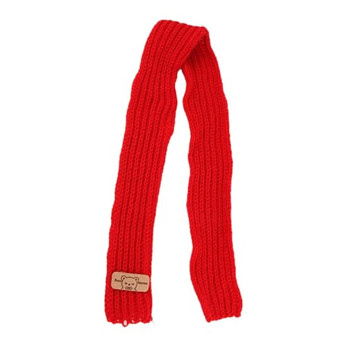 Halstücher für Hunde, Polyesterfaser, rotes Hundehalstuch, Katzenzubehör, festlich, multifunktional, Hundehalstücher mit Kätzchenmuster, für Welpen, kleine Haustiere von Sirseon