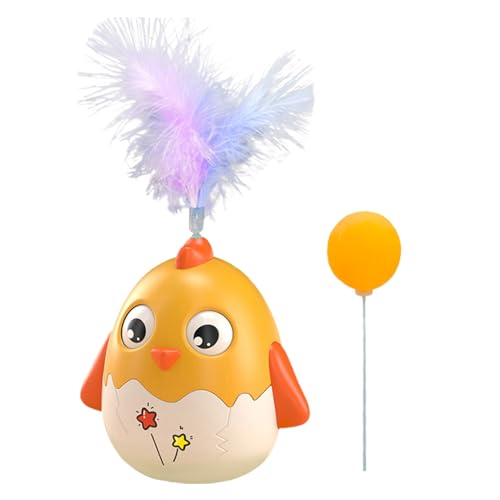 Katzenangel Mit Federn | Angelspielzeug Mit Feder Und Ball Am Stab - Spielzeug Mit Glöckchen Für Unterhaltung & Indoor-Jagdspiel Zur Stimulation Gegen Langeweile von Sirseon