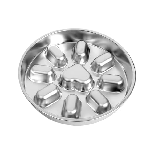 Langsamer Feeder für Hunde, langsame Fütterungshundschüssel - Hundefutter Schüssel langsames Futterpuzzle - Interaktive Labyrinth-Gerichte aus rostfreiem Stahl aus Edelstahl, von Sirseon