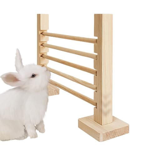 Rabbit Jump Bar | Holz Trainingshürde Mit Verstellbarer Höhe | Höhenverstellbares Nagetierspielzeug Mit Trainingsfunktion Für Frettchen Chinchillas Und Haustiergehege Rabbit Jump Bar | Holz Trainingshürde Mit Verstellbarer Höhe | Höhenverstellbares Nagetierspielzeug Mit Trainingsfunktion Für Frettchen Chinchillas Und Haustiergehege von Sirseon