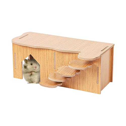 Sirseon Hamsterversteck aus, Zubehör für Hamsterkäfige | Tierhauszubehör | Hamster-Schlafzimmer-Versteck aus für Hamster, syrische Hamster und Streifenhörnchen Sirseon Hamsterversteck aus, Zubehör für Hamsterkäfige | Tierhauszubehör | Hamster-Schlafzimmer-Versteck aus für Hamster, syrische Hamster und Streifenhörnchen von Sirseon