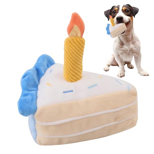 Sirseon Hundespielzeug-Quietschkuchen,Plüsch-Quietschkuchen für Hunde | Kaukuchenförmiges Quietschspielzeug für Hunde - Interaktives Hundespielzeug, realistisches Geburtstagskuchenstück für Zuhause, Sirseon Hundespielzeug-Quietschkuchen,Plüsch-Quietschkuchen für Hunde | Kaukuchenförmiges Quietschspielzeug für Hunde - Interaktives Hundespielzeug, realistisches Geburtstagskuchenstück für Zuhause, von Sirseon