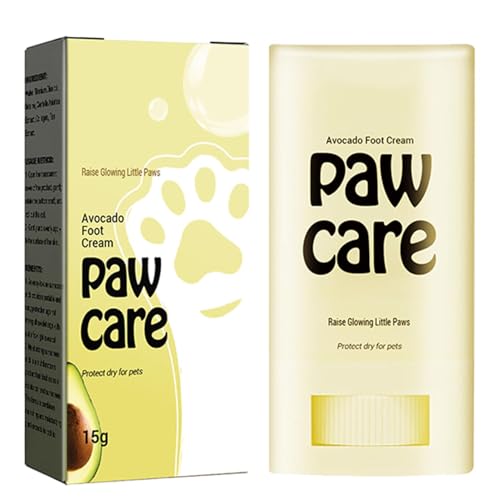 Sirseon Pfotenbalsam für Katzen,Pfotenbalsamstift, 15 g Avocado-Hundepfotenschutz für heißes Pflaster, Beruhigungscreme für Hundepfoten, Krallenpflege für Hunde – sanfte, natürliche, lecksichere von Sirseon