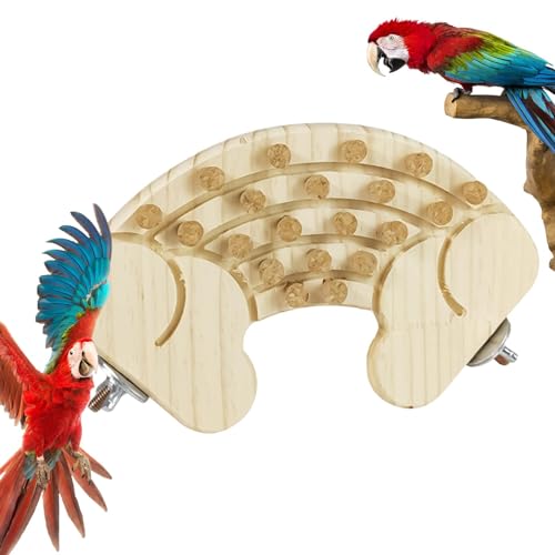 Sirseon Vogelsitzstangen für Papageien,Vogelsitzstangen für Käfige, Papagei steht Kauspielzeug mit Kork, Papageien-Kaustopper-Spielzeug, Nymphensittich-Spielzeug für kleine oder mittelgroße Papageien, von Sirseon