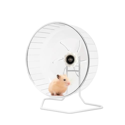 Sirvarni Leises Hamster-Trainingsrad – Hamsterspielzeug Käfige Zubehör 24,9 cm Laufspinner mit Eisenständer Quite Runner für Kleintiere, Haustiere, Rennmaus, Zwerg, Syrischer Igel, Ratte, Maus Mäuse Sirvarni Leises Hamster-Trainingsrad – Hamsterspielzeug Käfige Zubehör 24,9 cm Laufspinner mit Eisenständer Quite Runner für Kleintiere, Haustiere, Rennmaus, Zwerg, Syrischer Igel, Ratte, Maus Mäuse von Sirvarni