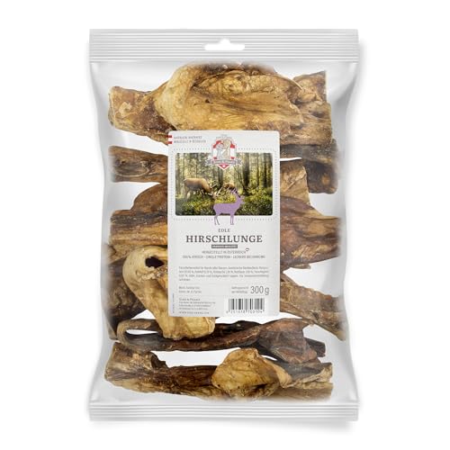 SISSI & FRANZ Hirschlunge, 300 g, rein natürlicher und weicher Kausnack mit herzhaftem Wildgeschmack, auch für Senioren und Welpen bestens geeignet SISSI & FRANZ Hirschlunge, 300 g, rein natürlicher und weicher Kausnack mit herzhaftem Wildgeschmack, auch für Senioren und Welpen bestens geeignet von Sissi & Franz