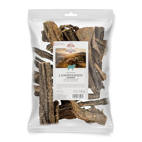 SISSI & FRANZ Lammpansen, 250 g, naturbelassener und gesunder Kausnack für alle Hunde, ohne Zusatz- und Konservierungsstoffe SISSI & FRANZ Lammpansen, 250 g, naturbelassener und gesunder Kausnack für alle Hunde, ohne Zusatz- und Konservierungsstoffe von Sissi & Franz