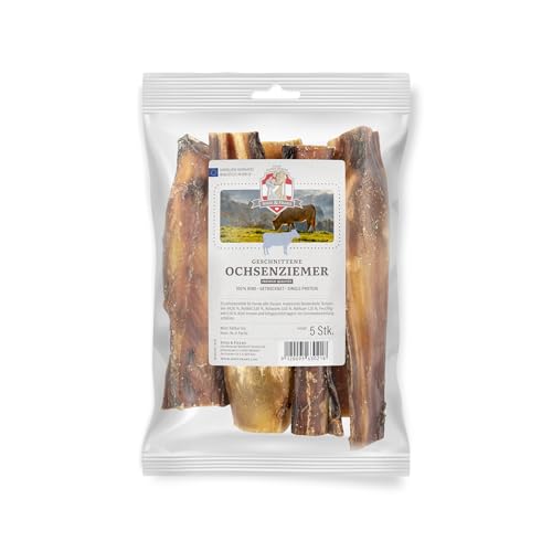 SISSI & FRANZ Ochsenziemerstücke, 5 Stück, schonend luftgetrockneter Snack für Langen Kaugenuss, hoher Gehalt an wertvollen Protein, Klassiker unter den Kauartikeln SISSI & FRANZ Ochsenziemerstücke, 5 Stück, schonend luftgetrockneter Snack für Langen Kaugenuss, hoher Gehalt an wertvollen Protein, Klassiker unter den Kauartikeln von Sissi & Franz