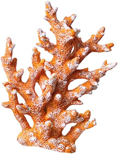 Aquarium-Ornament, künstliche große Meerespflanze Koralle Aquarium Dekoration Unterwasser Supplies ungiftig (gelb) von Sitrda