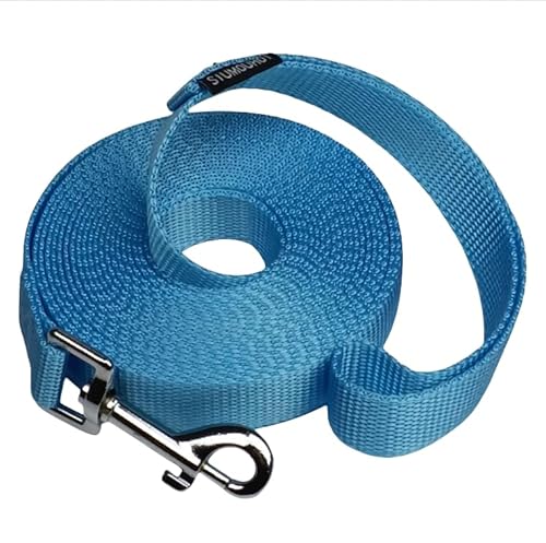 Siumouhoi Gehorsamkeitsleine für Hunde und Welpen, 4,5 m, 6,1 m, 9,1 m, 12,2 m, 15,2 m, ideal zum Spielen, Camping oder Hinterhof, Minzblau, 6 m Siumouhoi Gehorsamkeitsleine für Hunde und Welpen, 4,5 m, 6,1 m, 9,1 m, 12,2 m, 15,2 m, ideal zum Spielen, Camping oder Hinterhof, Minzblau, 6 m von Siumouhoi