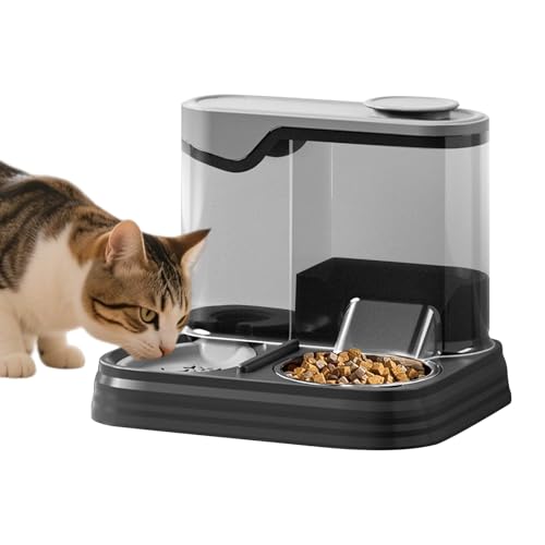 Automatisches Futter Und Wasserspender Für Hunde, Katzen, 2-in-1 Futterspender Und Wasserspender, Gravitation Katzenfutter Automat Katzenfutter, Wasserspender Für Kleine, Mittelgroße Haustiere Automatisches Futter Und Wasserspender Für Hunde, Katzen, 2-in-1 Futterspender Und Wasserspender, Gravitation Katzenfutter Automat Katzenfutter, Wasserspender Für Kleine, Mittelgroße Haustiere von Siuwddee
