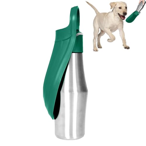 Hundewasserflasche, 750ml Edelstahl Haustier Trinkflasche, Hunde Trinkflasche Für Unterwegs,Faltbare Hund Katze Haustiere Auslaufsicher Wasserflasche, Tragbarer Welpenwasserspender Für Haustiere Hundewasserflasche, 750ml Edelstahl Haustier Trinkflasche, Hunde Trinkflasche Für Unterwegs,Faltbare Hund Katze Haustiere Auslaufsicher Wasserflasche, Tragbarer Welpenwasserspender Für Haustiere von Siuwddee