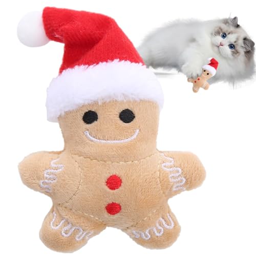 Katzenspielzeug Weihnachten, Lebkuchen-Katzenspielzeug, Katzen Kauspielzeug, Interaktiver Lebkuchenmann Für Katzen, Tragbares Katzenminze-Spielzeug Für Katzen, Reduziert Langeweile Und Unbehagen Katzenspielzeug Weihnachten, Lebkuchen-Katzenspielzeug, Katzen Kauspielzeug, Interaktiver Lebkuchenmann Für Katzen, Tragbares Katzenminze-Spielzeug Für Katzen, Reduziert Langeweile Und Unbehagen von Siuwddee