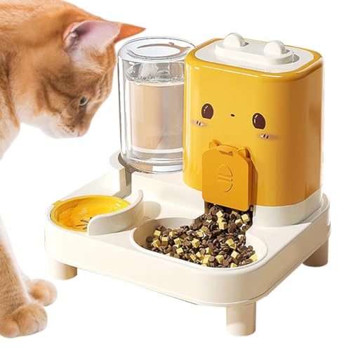 Siuwddee Automatischer Katzenfütterer - 2-in-1 Futterautomat Für Haustiere | Intelligenter Trinkbrunnen Für Haustiere Innen Außen Unterwegs Urlaub Katze Welpe Hase Siuwddee Automatischer Katzenfütterer - 2-in-1 Futterautomat Für Haustiere | Intelligenter Trinkbrunnen Für Haustiere Innen Außen Unterwegs Urlaub Katze Welpe Hase von Siuwddee