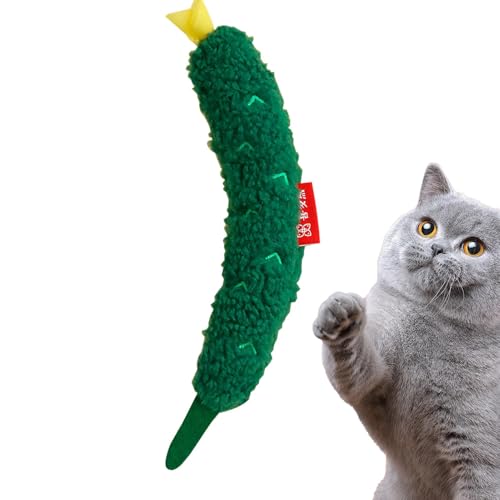 Siuwddee Gefülltes Kauspielzeug für Katzen, Gurkenkatzenminze, gefülltes Karotten-Kauspielzeug – weiches Haustierzubehör, interaktives Knister-Katzenspielzeug für Kätzchen und Hauskatzen Siuwddee Gefülltes Kauspielzeug für Katzen, Gurkenkatzenminze, gefülltes Karotten-Kauspielzeug – weiches Haustierzubehör, interaktives Knister-Katzenspielzeug für Kätzchen und Hauskatzen von Siuwddee