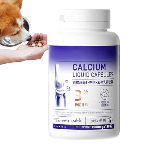 Siuwddee Gelenkergänzung Für Hunde | Tägliche Nahrungsergänzung | 120 Stück Gesundheitspillen Für Ältere Hunde Mit Haut- & Fellpflege von Siuwddee
