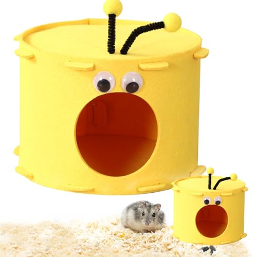Siuwddee Hamster versteckt Haus, Hamster warmes Betthaus - Filzform -Form Chinchilla Bett für Käfig,Kleines Tierheim für Goldenbär -Karamellmäuse Vier Jahreszeiten Schlafnest Siuwddee Hamster versteckt Haus, Hamster warmes Betthaus - Filzform -Form Chinchilla Bett für Käfig,Kleines Tierheim für Goldenbär -Karamellmäuse Vier Jahreszeiten Schlafnest von Siuwddee