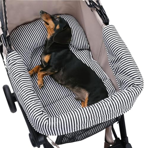 Siuwddee Hundebuggy Matte - Haustierwagen-Schmutzschutz,Antirutsch Innenfutter Mit Abnehmbaren Waschbaren Kissen Für Katzen Und Kleine Hunde Bequemer Transport Siuwddee Hundebuggy Matte - Haustierwagen-Schmutzschutz,Antirutsch Innenfutter Mit Abnehmbaren Waschbaren Kissen Für Katzen Und Kleine Hunde Bequemer Transport von Siuwddee