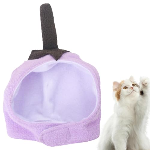 Siuwddee Hundehüte für kleine Hunde – Katzenkostüm, Aubergine, niedlich, weich, Haustier-Kostüm, Hut, bequeme Kopfbedeckung, Zubehör für den täglichen Spaziergang und Urlaub Siuwddee Hundehüte für kleine Hunde – Katzenkostüm, Aubergine, niedlich, weich, Haustier-Kostüm, Hut, bequeme Kopfbedeckung, Zubehör für den täglichen Spaziergang und Urlaub von Siuwddee