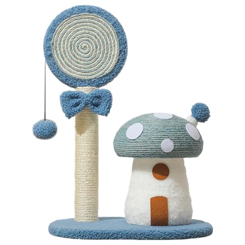 Siuwddee Katze Kratzer nach dem Pilz, Pilzkatze Kletterrahmen | Interaktiver Scratch Post Cat Tree | Multifunktionale Pilzstangen, Sisal-Board-Kratzer für Wohnzimmer Siuwddee Katze Kratzer nach dem Pilz, Pilzkatze Kletterrahmen | Interaktiver Scratch Post Cat Tree | Multifunktionale Pilzstangen, Sisal-Board-Kratzer für Wohnzimmer von Siuwddee