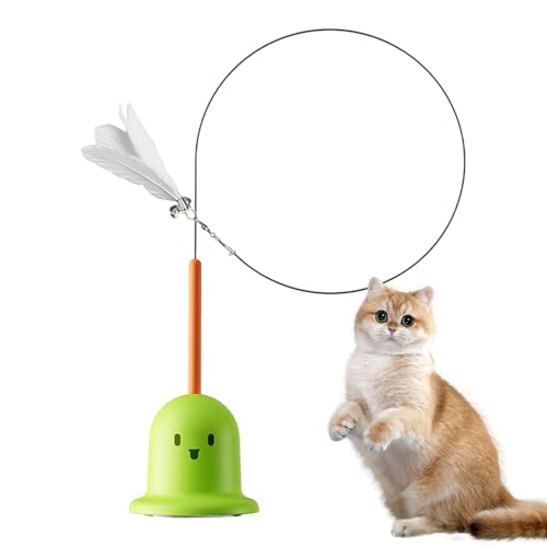 Siuwddee Katzen Teaser, Katzenfeder - Saugnapfbecher Kätzchen Sportspielzeug | Tragbare Katzenfeder interaktive Teaser -mit Bell für Kätzchen -Training Siuwddee Katzen Teaser, Katzenfeder - Saugnapfbecher Kätzchen Sportspielzeug | Tragbare Katzenfeder interaktive Teaser -mit Bell für Kätzchen -Training von Siuwddee