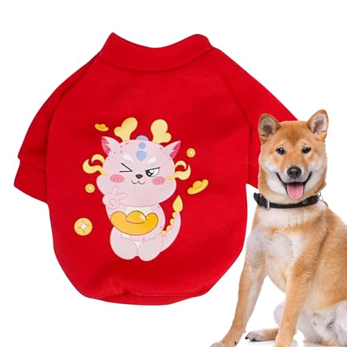 Siuwddee Katzen-Winterkleidung | Niedliche, weiche Hundejacke für den Winter, Hundemantel für kaltes Wetter mit Drachenmuster für Weihnachten, Familientreffen Siuwddee Katzen-Winterkleidung | Niedliche, weiche Hundejacke für den Winter, Hundemantel für kaltes Wetter mit Drachenmuster für Weihnachten, Familientreffen von Siuwddee