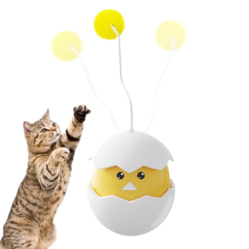 Siuwddee Katzenball Spielzeug - Interaktiver Spielball Mit Zwitschergeräuschen,Huhn Bewegungs Spiel Mit Zwitscher Sound Interaktive Haustierbedarf Für Kitten Alle Rassen & Gegen Langeweile Siuwddee Katzenball Spielzeug - Interaktiver Spielball Mit Zwitschergeräuschen,Huhn Bewegungs Spiel Mit Zwitscher Sound Interaktive Haustierbedarf Für Kitten Alle Rassen & Gegen Langeweile von Siuwddee
