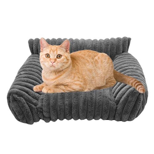 Siuwddee Katzenbetten Für Katzen, Katzensofabett Kleines Hundebett Für Hunde Und Katzen, Weiches Hundebett Für Kleine Und Mittelgroße Hunde, Waschbares, Beruhigendes Haustierbett Siuwddee Katzenbetten Für Katzen, Katzensofabett Kleines Hundebett Für Hunde Und Katzen, Weiches Hundebett Für Kleine Und Mittelgroße Hunde, Waschbares, Beruhigendes Haustierbett von Siuwddee
