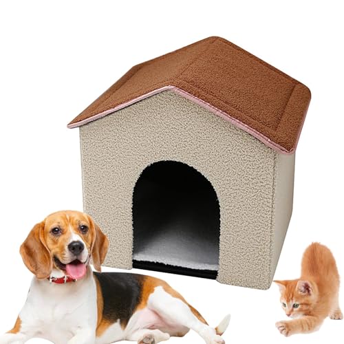 Siuwddee Katzenhaus für drinnen,Katzenhäuser für Hauskatzen, Warmes, rutschfestes Katzenunterschlupf-Welpenbett, Katzenkeller für Wohnungskatzen, faltbares Haustierhauszubehör für alle Jahreszeiten, Siuwddee Katzenhaus für drinnen,Katzenhäuser für Hauskatzen, Warmes, rutschfestes Katzenunterschlupf-Welpenbett, Katzenkeller für Wohnungskatzen, faltbares Haustierhauszubehör für alle Jahreszeiten, von Siuwddee