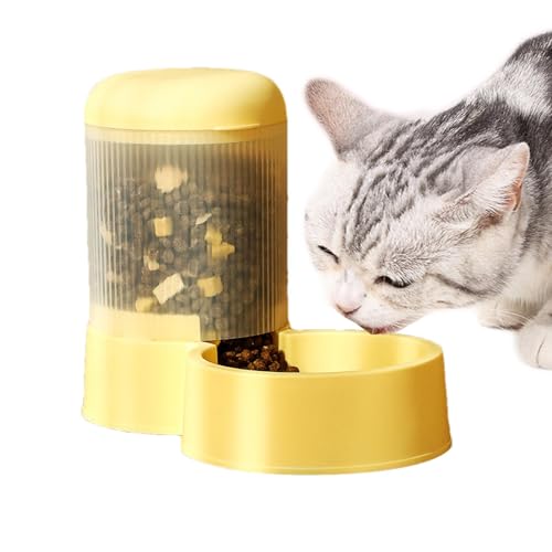 Siuwddee Pet Feeder Automatic, automatische Feeder für Katze,Fütterungskatzendispenser großer Kapazitätsnahrungsmittelfuttermittel - Abnehmbare Hundeschüssel waschbarer Haustierwasserer für Innenkatze von Siuwddee