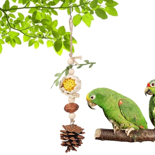 Siuwddee Vogel-Kauschaukel-Spielzeug | Holzschaukel-Kauspielzeug für Käfig - Lustiges Papageienspielzeug für Hamster, buntes Vogelspielzeug zum Spielen, Klettern, Erkunden Siuwddee Vogel-Kauschaukel-Spielzeug | Holzschaukel-Kauspielzeug für Käfig - Lustiges Papageienspielzeug für Hamster, buntes Vogelspielzeug zum Spielen, Klettern, Erkunden von Siuwddee
