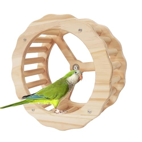 Siuwddee Vogelrad Spielzeug Spinner Laufräder für Vogel Holz Laufen Übungsrad für Wellensittiche Sittiche Nymphensittiche Papageien Siuwddee Vogelrad Spielzeug Spinner Laufräder für Vogel Holz Laufen Übungsrad für Wellensittiche Sittiche Nymphensittiche Papageien von Siuwddee