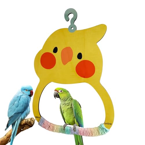 Siuwddee Vogelschaukel - Spielzeug Für Vogelkäfig & Inneneinrichtung | Haustier Holz Sitzstange Mit Schnabelpflege-Funktion Für Wohnung, Spielbereich & Außenbereich Siuwddee Vogelschaukel - Spielzeug Für Vogelkäfig & Inneneinrichtung | Haustier Holz Sitzstange Mit Schnabelpflege-Funktion Für Wohnung, Spielbereich & Außenbereich von Siuwddee