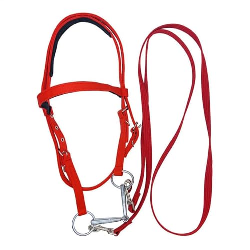 Siuwddee ZLEINE für, Kopfstall für e, Zügel Einstellbarer Kopfstall -Bridle, Sicherheitsgurt -Ranchseil mit Schnappschüssen, Animal Bridle für stabiles Reiten Siuwddee ZLEINE für, Kopfstall für e, Zügel Einstellbarer Kopfstall -Bridle, Sicherheitsgurt -Ranchseil mit Schnappschüssen, Animal Bridle für stabiles Reiten von Siuwddee