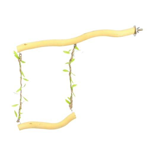 Vogelschaukel Papageie Sitzstange Vögel Ständer Spielzeug Papageie Seilschaukel Hängespielzeug Für Nymphensittiche, Unzertrennliche, Graupapageien, Kleintierbedarf 26×23cm von Siuwddee