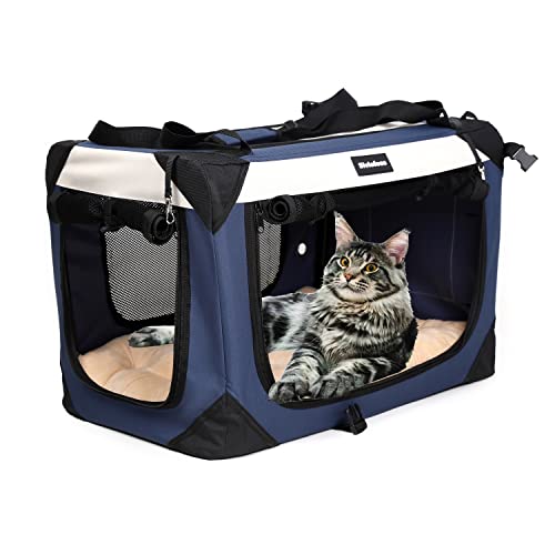 Sivlefoss Zusammenklappbare Reise-Hundekiste, tragbar, weiche Seiten, extra große Katzentrage mit weicher Plüschfellmatte für drinnen und draußen, 71,1 x 50,8 x 50,8 cm Sivlefoss Zusammenklappbare Reise-Hundekiste, tragbar, weiche Seiten, extra große Katzentrage mit weicher Plüschfellmatte für drinnen und draußen, 71,1 x 50,8 x 50,8 cm von Sivlefoss
