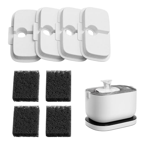 4er Pack Katzenbrunnenfilter Ersatz mit Vorfilterschwämmen für Katze PLWF005, PLWF115, PLWF105,Ersatzfilter für Katzentrinkbrunnen, petlibro trinkbrunnen 4er Pack Katzenbrunnenfilter Ersatz mit Vorfilterschwämmen für Katze PLWF005, PLWF115, PLWF105,Ersatzfilter für Katzentrinkbrunnen, petlibro trinkbrunnen von Sivono
