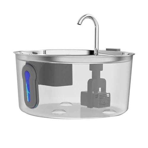 Sizoriruk Trinkbrunnen für Haustiere, Edelstahl-Trinkbrunnen für Hunde, Ultra-Leise Pumpe für Katzen, Hunde und Mehrere Haustiere Sizoriruk Trinkbrunnen für Haustiere, Edelstahl-Trinkbrunnen für Hunde, Ultra-Leise Pumpe für Katzen, Hunde und Mehrere Haustiere von Sizoriruk