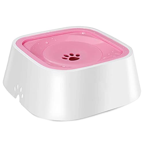 SkVLf 1,5 l Haustier-Wassernapf mit schwimmendem Design – rosa Farbe von SkVLf