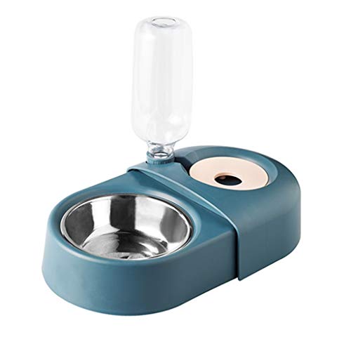 SkVLf Automatischer Blauer Haustier-Doppelnapf mit benutzerfreundlichem Design für Essen und Trinken von SkVLf