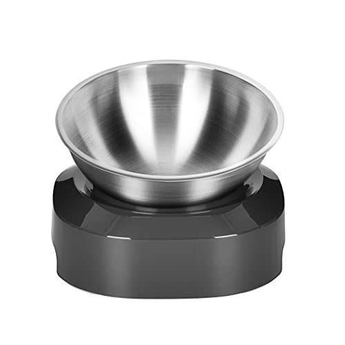 SkVLf Metall-Futterständer für Hunde und Katzen – Edelstahlnapf für Futter und Wasser (Größe: 87 mm) von SkVLf