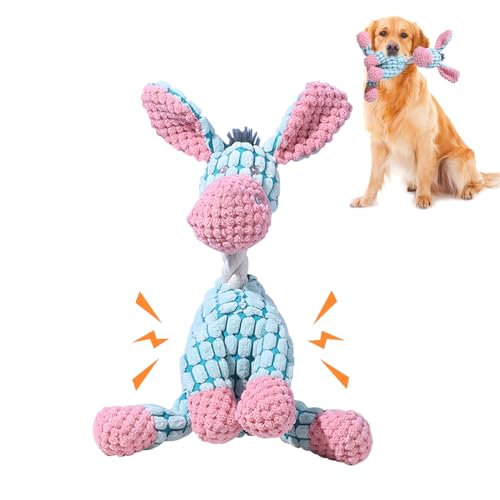 Hundespielzeug Unzerstörbar, Kuscheltier Hundespielzeug Plüsch Hundespielzeug Kleine Hunde, Unzerstörbares Hundespielzeug Quietschend, Interaktives Hundespielzeug für Welpen Mittel Große Hunde (Blau) Hundespielzeug Unzerstörbar, Kuscheltier Hundespielzeug Plüsch Hundespielzeug Kleine Hunde, Unzerstörbares Hundespielzeug Quietschend, Interaktives Hundespielzeug für Welpen Mittel Große Hunde (Blau) von Skeadex