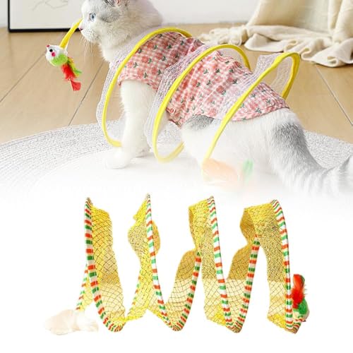 Katzentunnel Katzenspielzeug Selbstbeschäftigung,Interaktives Katzenspielzeug S Katzen Tunnel,Faltbar Spirale Cat Toys,Spiral Spielzeug Katzen mit Federspielzeug für Kleintiere Hase Hamster Welpen (C) Katzentunnel Katzenspielzeug Selbstbeschäftigung,Interaktives Katzenspielzeug S Katzen Tunnel,Faltbar Spirale Cat Toys,Spiral Spielzeug Katzen mit Federspielzeug für Kleintiere Hase Hamster Welpen (C) von Skeadex