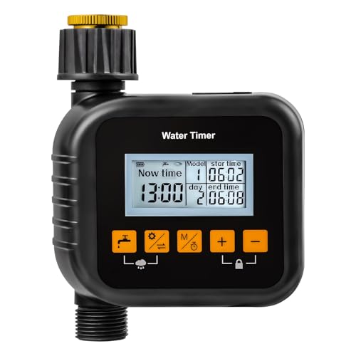 Skeadex Bewässerungscomputer, Wasserzeitschaltuhr Garten Bewässerungsuhr Automatische Bewässerung mit Manueller Bewässerungs & LCD-Display Wasserdicht Beregnungscomputer Skeadex Bewässerungscomputer, Wasserzeitschaltuhr Garten Bewässerungsuhr Automatische Bewässerung mit Manueller Bewässerungs & LCD-Display Wasserdicht Beregnungscomputer von Skeadex